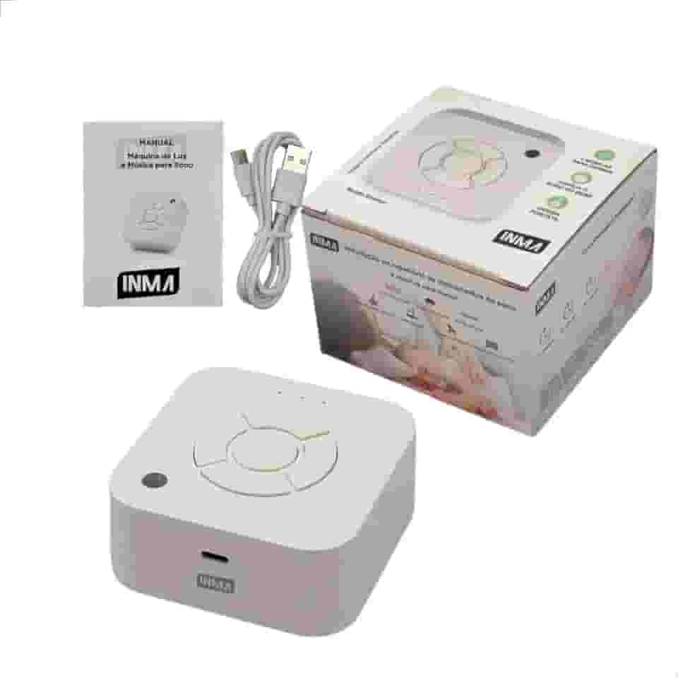 Genérico Aparelho Ruído Branco para Sono e Relaxamento do Bebê com 9 Sons Bateria Led USB