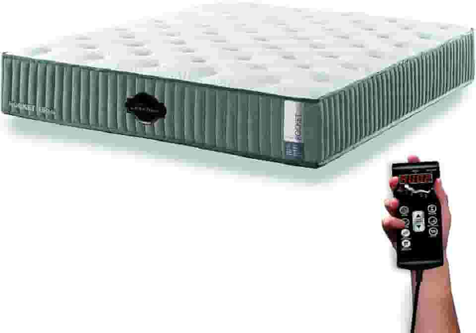 Colchão de Latex com Molas Pocket Firme Queen 158 com KIT