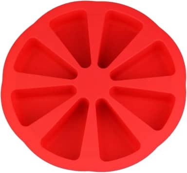 Clink Forma de Silicone para Bolo em Fatias Separadas Vermelha