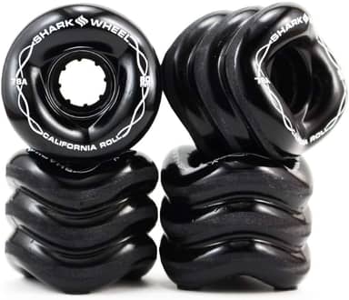 Shark Wheel Rodas de cruzeiro Longboard de 60 mm, fórmula DNA, conjunto de 4 rodas