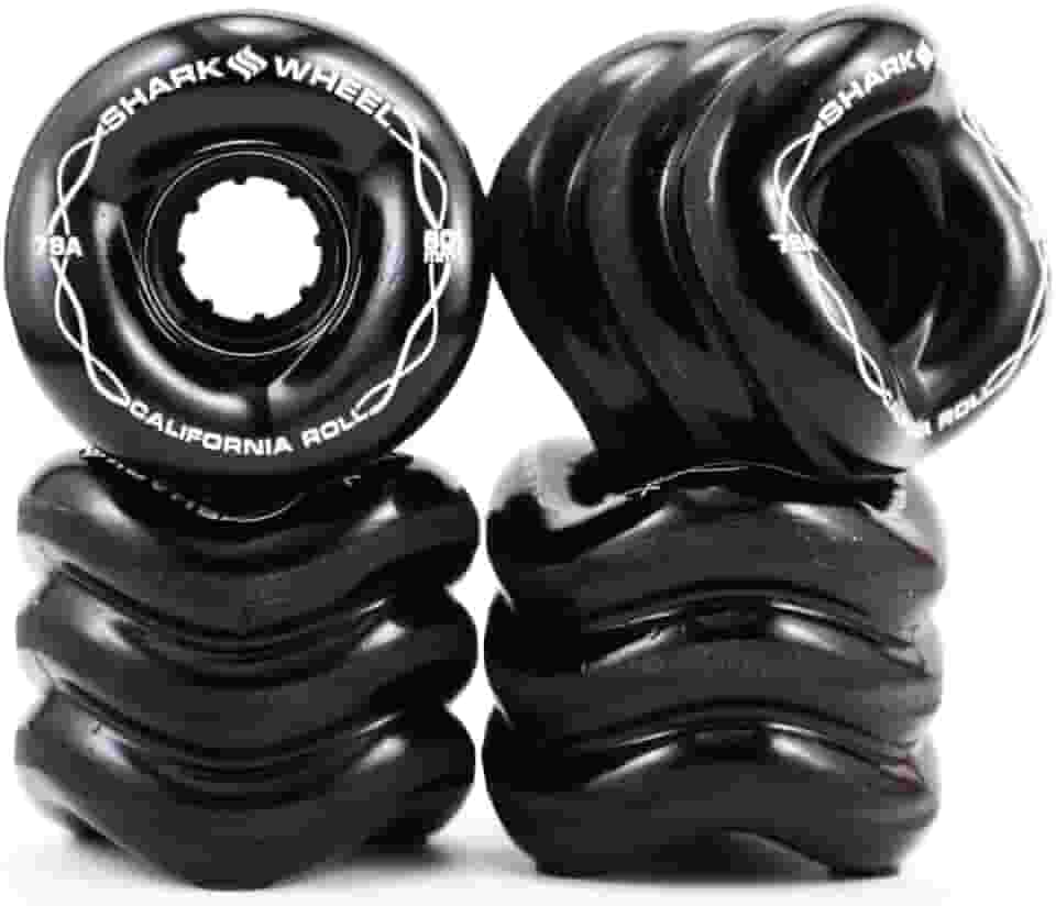 Shark Wheel Rodas de cruzeiro Longboard de 60 mm, fórmula DNA, conjunto de 4 rodas