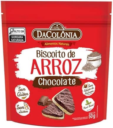 BISCOITO DE ARROZ C/CHOCOLATE ZERO