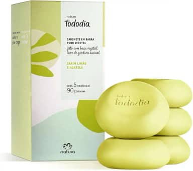NATURA TODODIA CAPIM LIMÃO E HORTELA SAB BARRA 5X90G