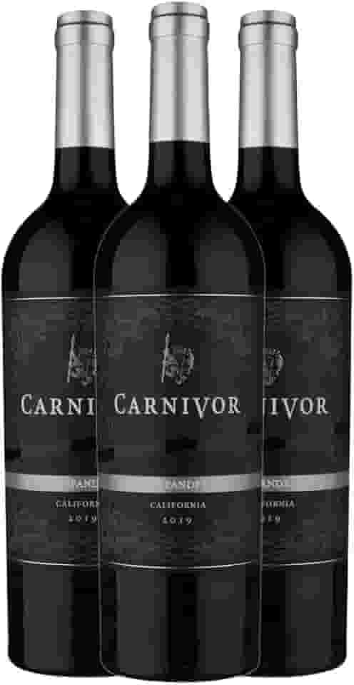Kit 3 Garrafas Vinho Tinto Carnivor Zinfandel 750ml