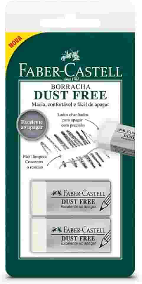 Borracha Branca, Faber-Castell, Dust Free, SM/187137, 2 Unidades