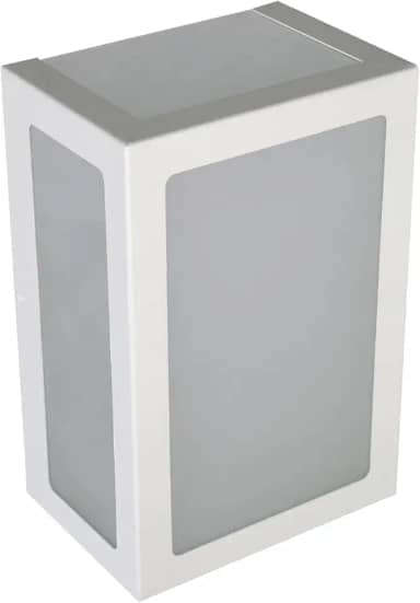 Arandela Alumínio 5 Vidros Focos Externa Interna Muro Parede Jardim E27 Branca, Preta ou Marrom (BRANCO TEXTURIZADO)