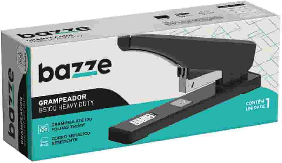 Grampeador Bazze Heavy Duty B5100 100 Folhas Metálico
