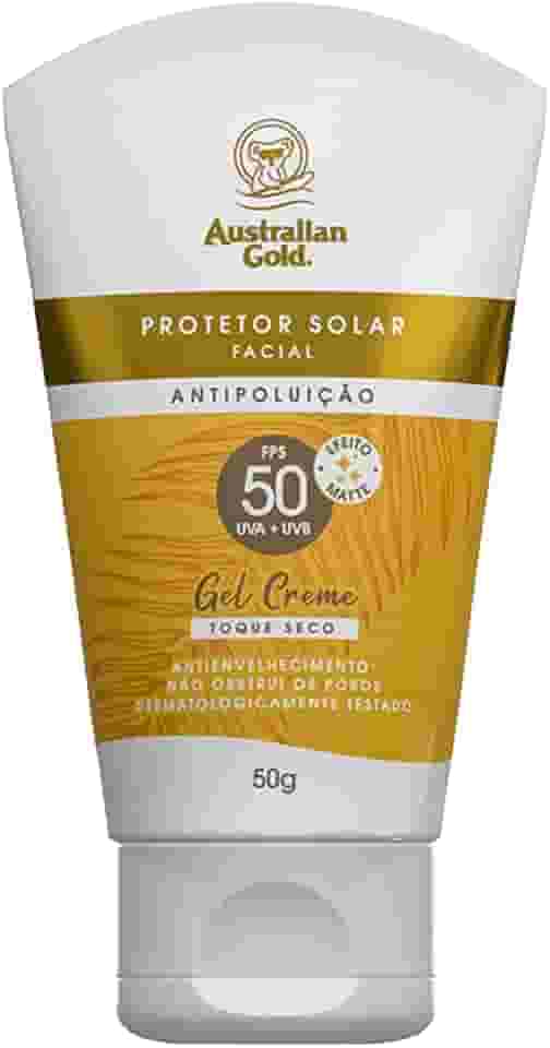 Australian Gold Protetor Solar Facial Gel Creme Fps 50 50Gr, Australian Gold