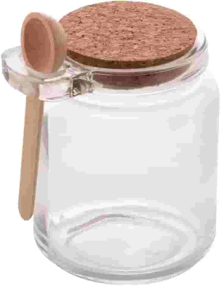 Lyor SALEIRO VIDRO C/COLHER BAMBU E TAMPA ROLHA 240ml