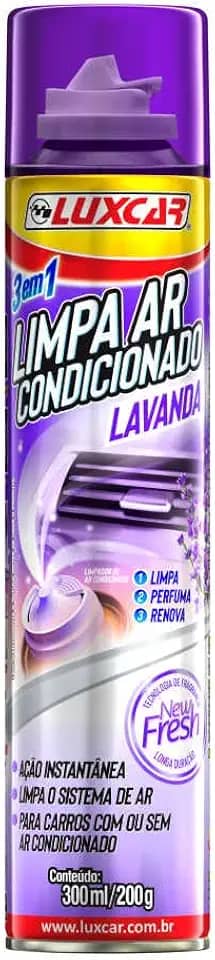 Luxcar Limpa Ar Condicionado 300 ml – Limpa Todo o Sistema com Agradável Fragrância