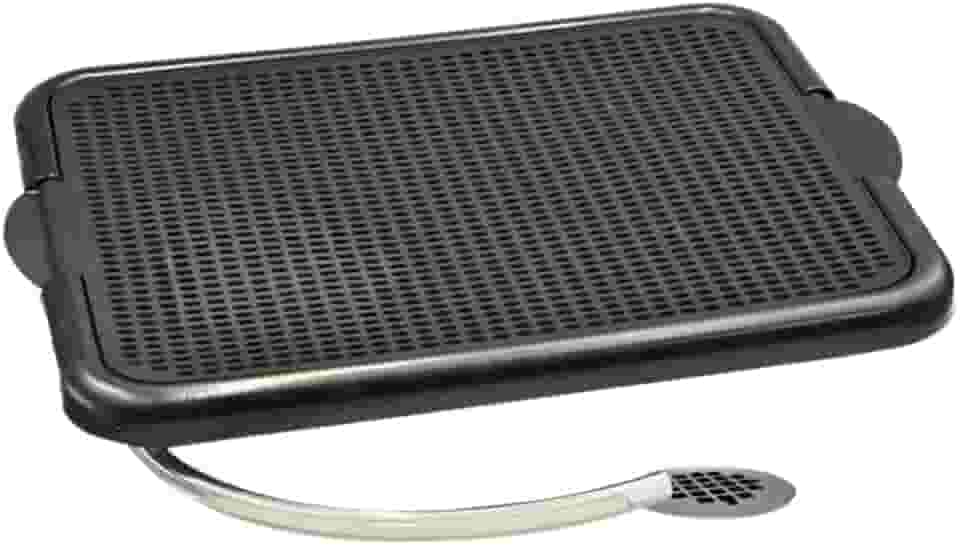 Banheiro SanitáRio Para CãEs Com Dreno E Mangueira, LaváVel E PráTico(POP COM DRENO - PRETO)