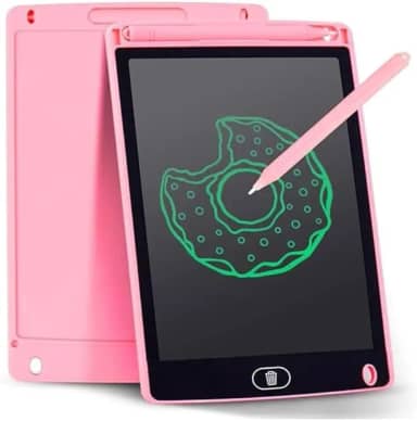 Lousa Magica Educativa Tablet Infantil com caneta interativa inclusa 8,5' (Rosa)