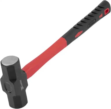 MTX Marreta Oitavada 2000g com Cabo de Fibra Emborrachado e Cabeça de Aço Forjado – Alta Resistência para Demolição, Obra e Impacto Profissional