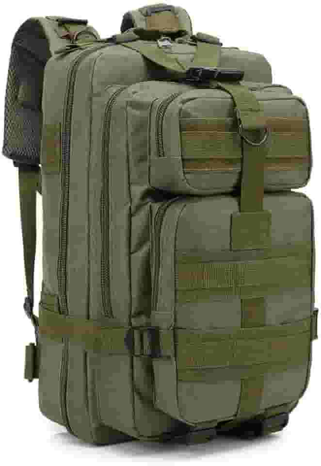 Mochila Tática Impermeável 30 Litros Para Caça Pesca Camping (Verde)