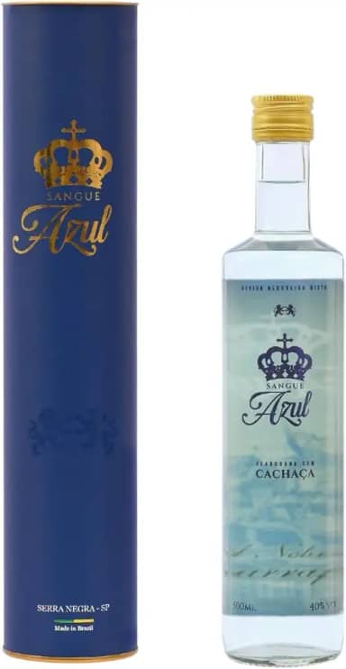 Cachaça Sangue Azul Família Carra 500 ml Envelhecida Alambique Premium Gourmet Descansada Presente Pinga Pai Especial Churrasco