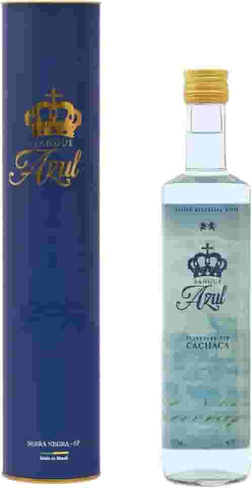 Cachaça Sangue Azul Família Carra 500 ml Envelhecida Alambique Premium Gourmet Descansada Presente Pinga Pai Especial Churrasco