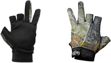 Luva Pesca Tiro Esportivo Albatroz YL013 New Camu Dois Dedos Nylon Antiderrapante