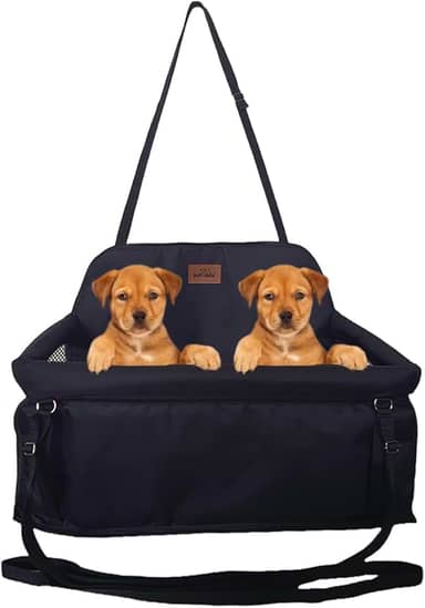 Cadeirinha Assento Dupla Para Viajar Com 2 Pets no Carro Cães Gatos Viagem Segura Confortável Até 30kg
