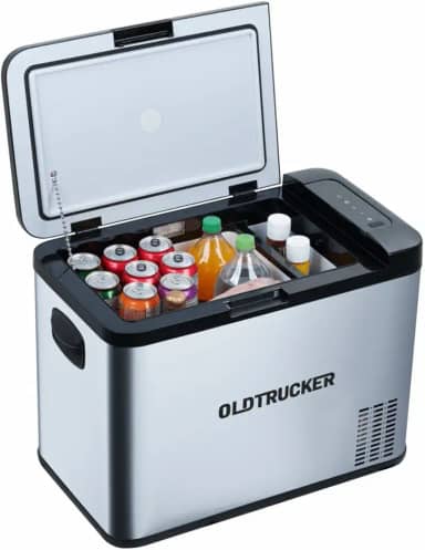 Geladeira Portátil Caminhão Camping Motorhome 35 Litros 12v 24v 110v 220v com Bluetooth - Old Trucker