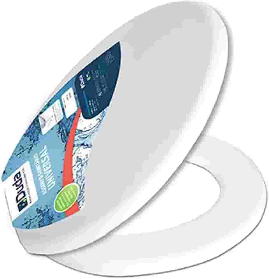 Assento Sanitário Almofadado Branco com Tampa, Confortável, Universal, Fácil de Instalar