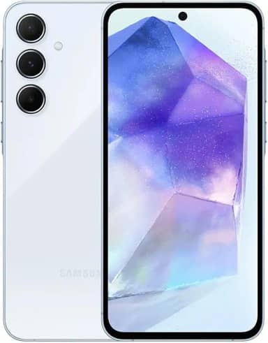Samsung Celular Galaxy A55 5G, Câmera Tripla até 50MP, Tela 6.6", 128GB Azul Claro