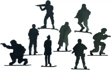 Alvo Airsoft Tropa 8 soldados