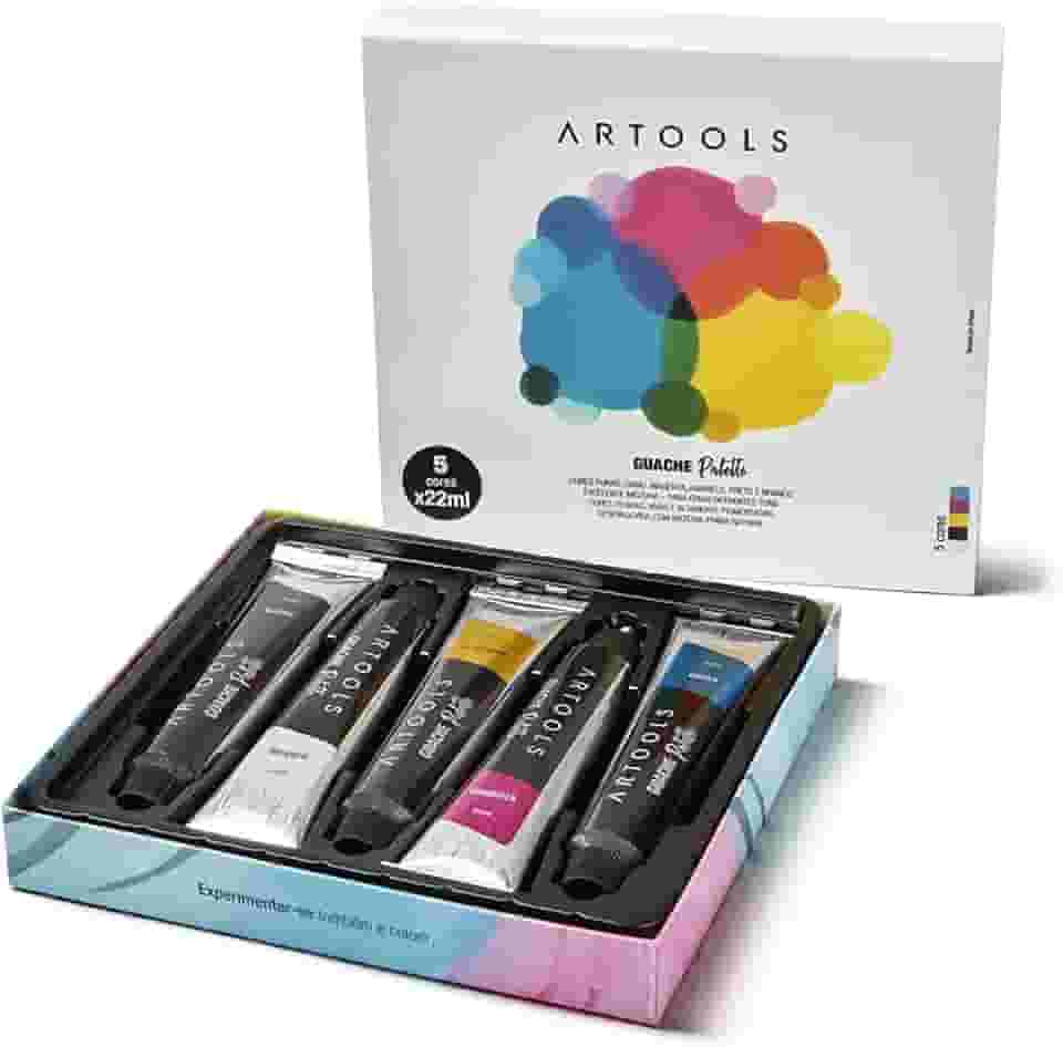 Guache Bisnaga Palette 22 ml 5 cores Artools