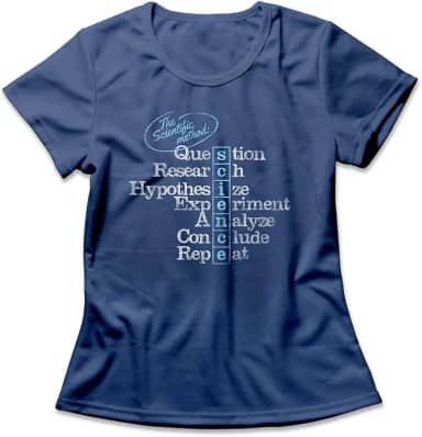 Camiseta Feminina Método Científico