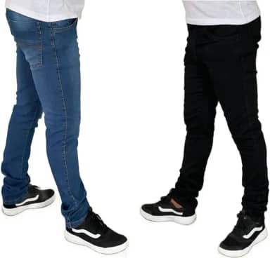 KIT 2 Calças Jeans Masculino Slim