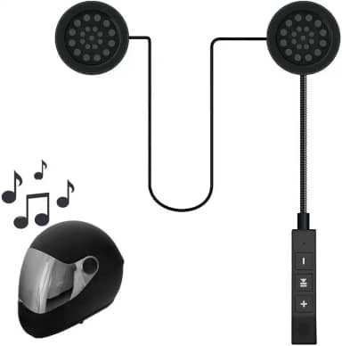 Fone Ouvido Capacete Moto sem Fio Bluetooth Hi-Fi Viva voz Gps Musicas