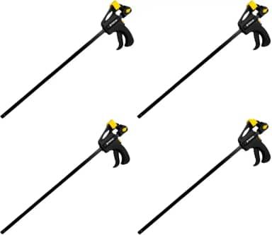 Kit-4 Grampos Tipo Sargento de Aperto Rápido 24' Pol 600mm para Marcenaria Fertak