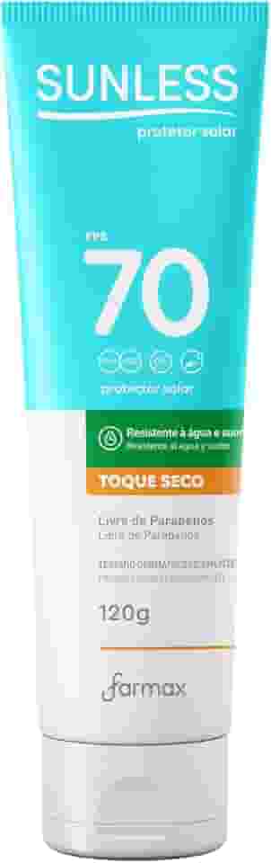 Protetor Solar Sunless Toque Seco e Alta Proteção FPS70 120g