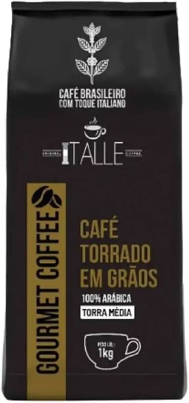 Torras Médias de Café Arábica 100% da Tale Coffee Roasters Café em Grao Torrado Expresso Arábica Torra Media Grãos 1kg Gourmet Cafe Italle