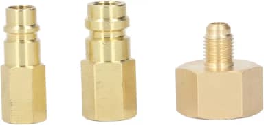 Generic Peças do Adaptador de Retrofit, 1/4 No Jogo Fêmea do Adaptador Condicionador de Ar Interruptor de Cobre da Conversão da Linha Dourado para Ac