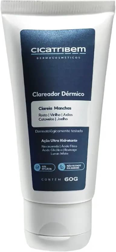 Cicatribem Clareador de Pele Contra Manchas na Virilha Axilas Rosto Corpo e Melasma 60g