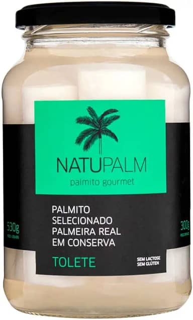 Palmito em Conserva Gourmet Natupalm 530g