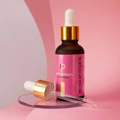 Óleo Ozonizado de Rosa Mosqueta Rubiginosa Puro 30mL Anti Celulites Estrias Clareador de Manchas Epiderma