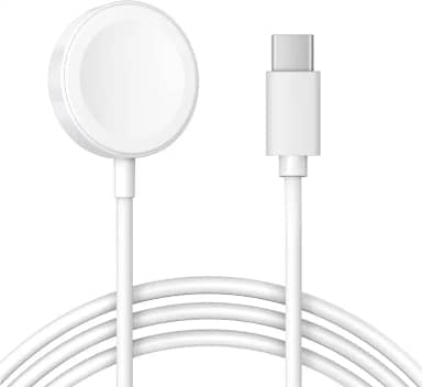 Carregador Por Indução Smartwatch Turbo, Cabo De Indução Magnético Sem Fio Tipo C 20W, Compatível com Diversos Tipos de Relógios Inteligentes, Carregamento Rápido, Branco, Power Delivery, Cabo Tipo C