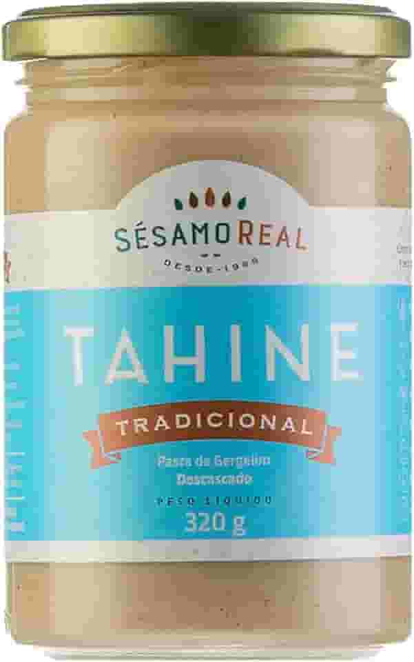 Tahine Tradicional Sésamo Real 350g – 100% Natural, Vegano e Sem Glúten | Pasta de Gergelim Descascado Rica em Proteínas e Cálcio Sésamo Real