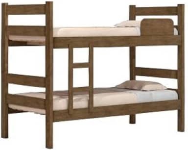 Beliche Solteiro J&A Móveis Prisma Plus c/ escada e proteção - Jequitibá