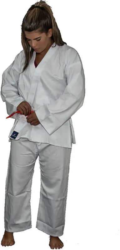 Kimono Karate Flex - Brim Reforçado - Branco Adulto - Torah
