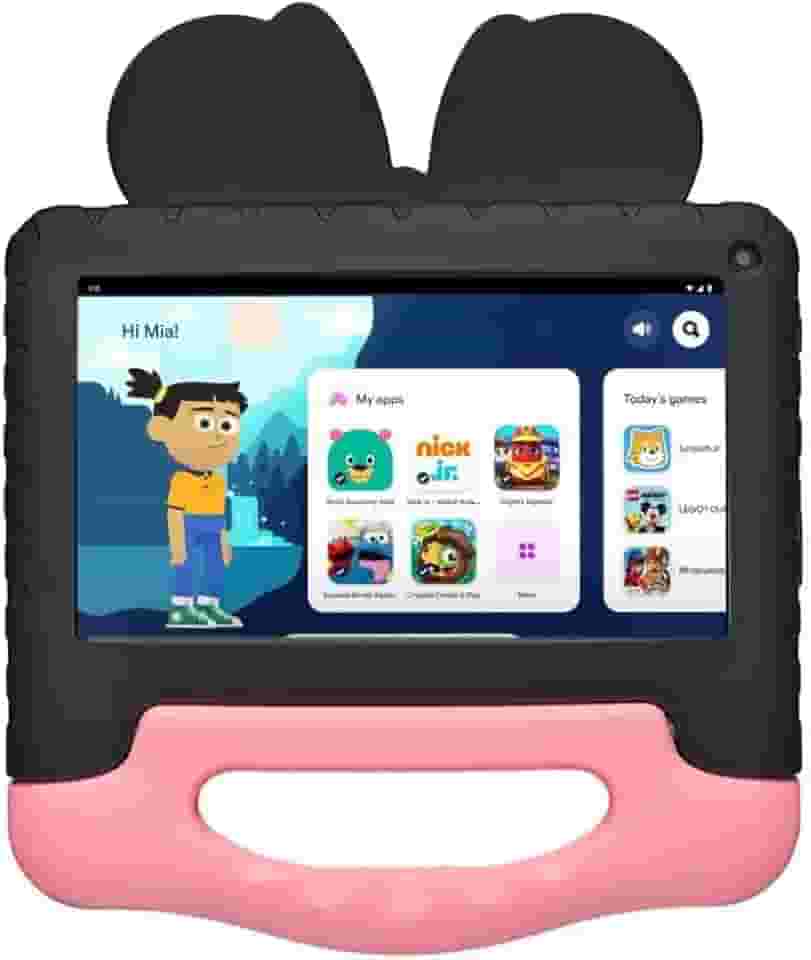 Tablet Infantil Minnie 7' Wi-Fi 4GB RAM 64GB Android 13 Quad-Core com Capa Resistente, Controle Parental e Câmera Frontal 2MP Multi - NB414