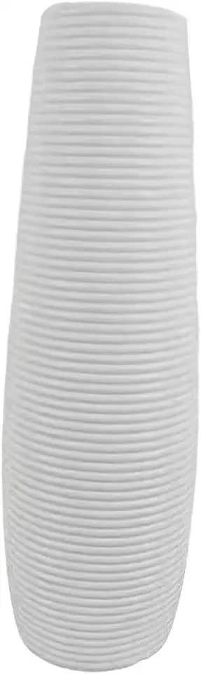 Bothyi Vaso de chão Vaso grande para flores com galhos Flores secas Presente rústico Decoração para casa Decorativo para quarto Sala de estar Sala de jantar, Branco