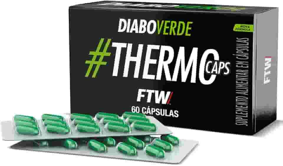 Termogenico ThermoCaps 200mg 60caps FTW - DIABO VERDE