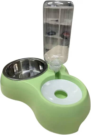 Comedouro Tigela Inox Duplo Para Pet Cachorro Bebedouro Automático Para Cães E Gatos