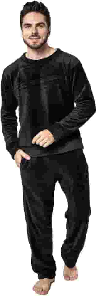 Pijama Longo Fleece Masculino Ultrasoft Frio Inverno