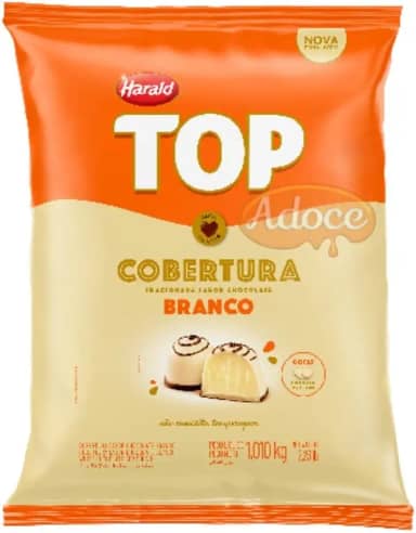 Cobertura Fracionada Top Branco Gotas 1,010kg Harald