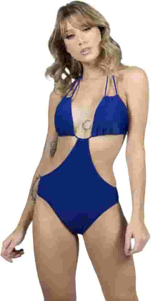 Maiô Engana Mamãe Recortes Sem Bojo Liso Cut Out