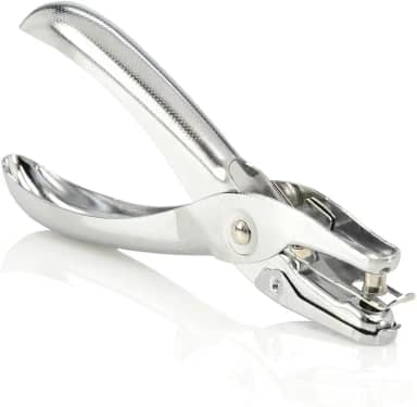 Swingline Furador de Papel, Único, Capacidade para 5 Folhas, Metal, Prata, Manual, 1 Furo, 1/4 Polegadas, Cromado