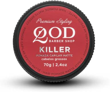 Pomada Capilar Killer, QOD Barber Shop, Matte, 70g